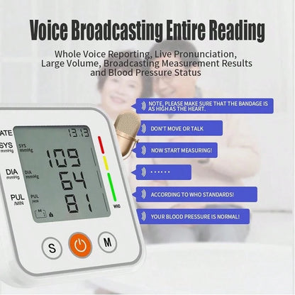 Digital Arm Blood Pressure Monitor Easy Home
