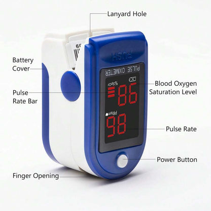 Fingertip Pulse Oximeter – Portable SpO2 & O2 Monitor
